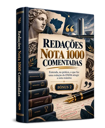 Capa do bônus Redações Nota 1000 Comentadas